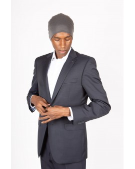 Veste de costume à carreaux Digel bleu marine pour homme grand