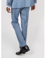 Pantalon de costume bleu clair pour homme grand : du 44 au 52/54