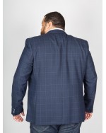 Veste à carreaux Digel grande taille bleu