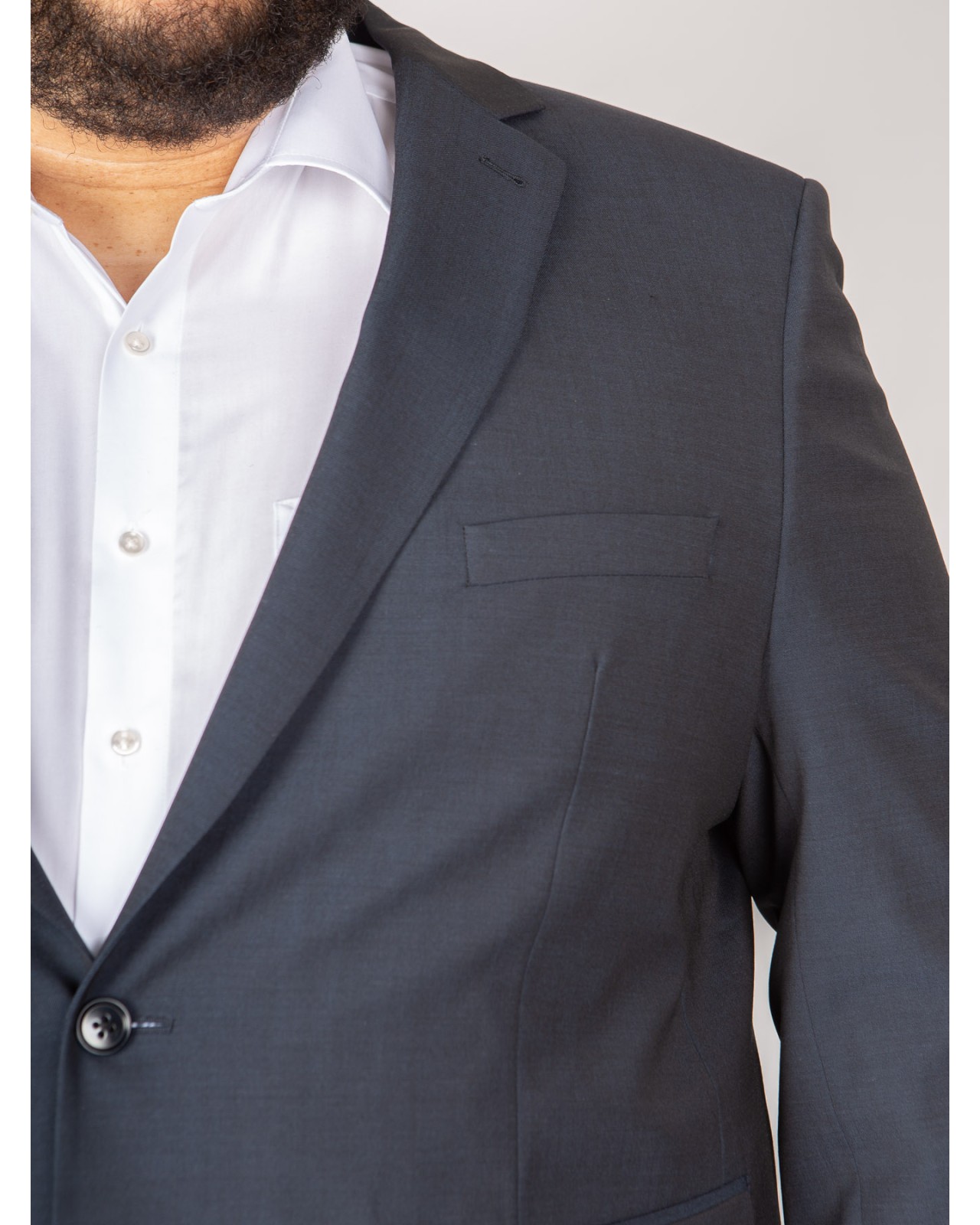 Veste de costume J.Ordell Marzotto grande taille bleu marine