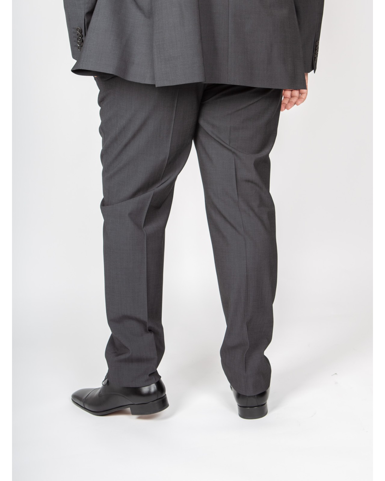 Pantalon de costume J.Ordell Marzotto grande taille anthracite
