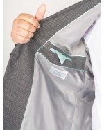 Veste de costume structurée Black Square grande taille gris