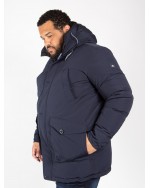 Parka longue Hastorg grande taille bleu marine