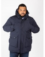 Parka longue Hastorg grande taille bleu marine