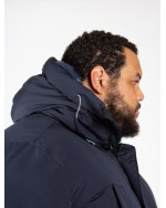 Parka longue Hastorg grande taille bleu marine