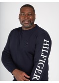 Sweat molleton Tommy Hilfiger grande taille bleu marine
