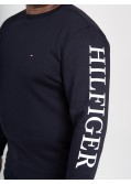 Sweat molleton Tommy Hilfiger grande taille bleu marine