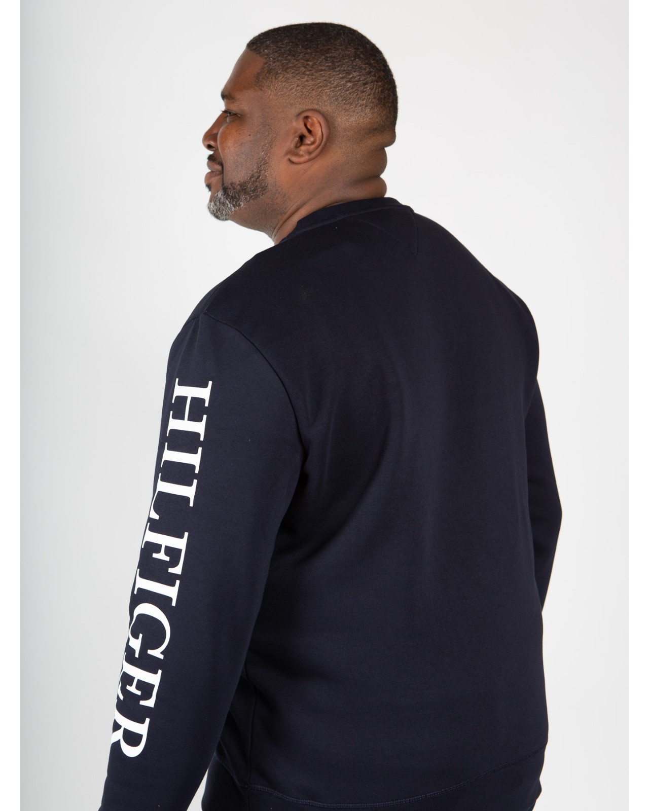 Sweat molleton Tommy Hilfiger grande taille bleu marine