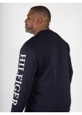 Sweat molleton Tommy Hilfiger grande taille bleu marine
