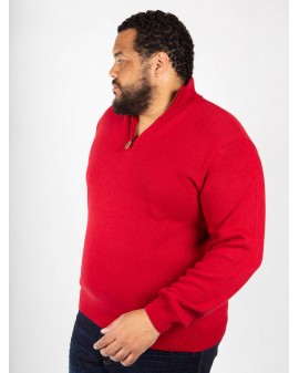 Pull cachemire Maneven grande taille rouge