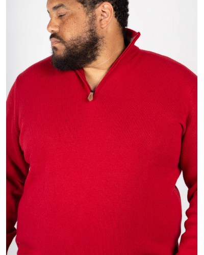 Pull cachemire Maneven grande taille rouge