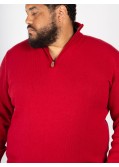 Pull cachemire Maneven grande taille rouge