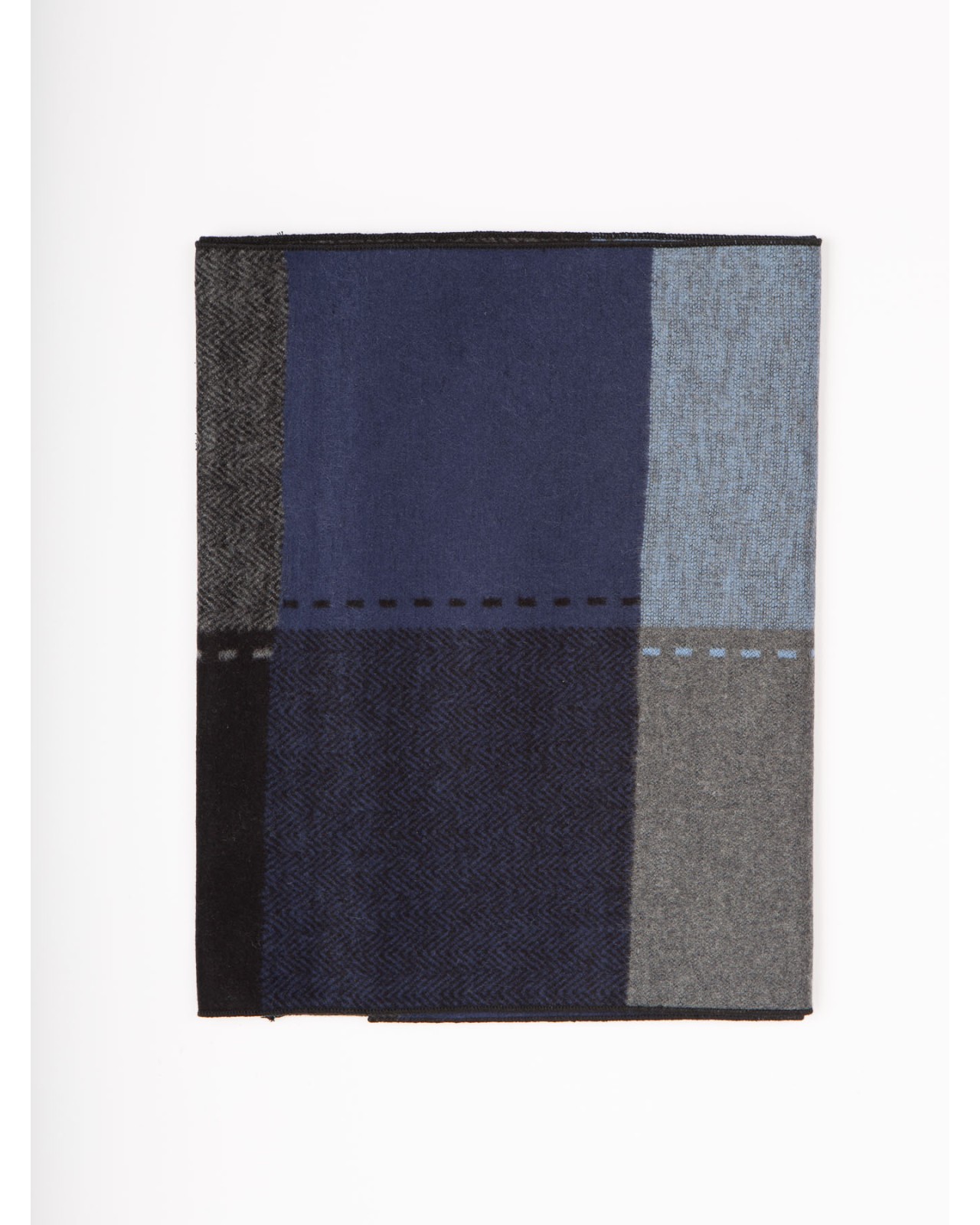 Echarpe en soie Maneven bleu marine