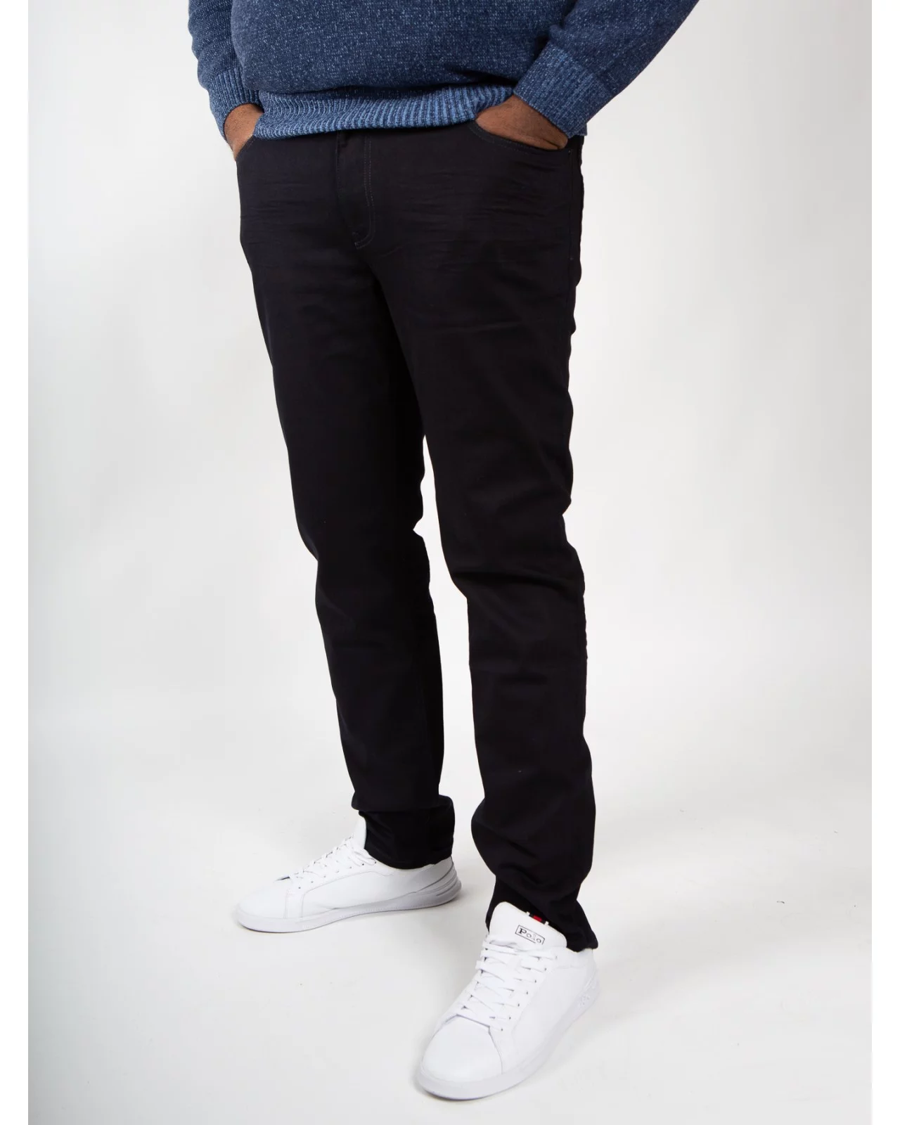 Jean Maneven bleu marine grande longueur de jambe 38US