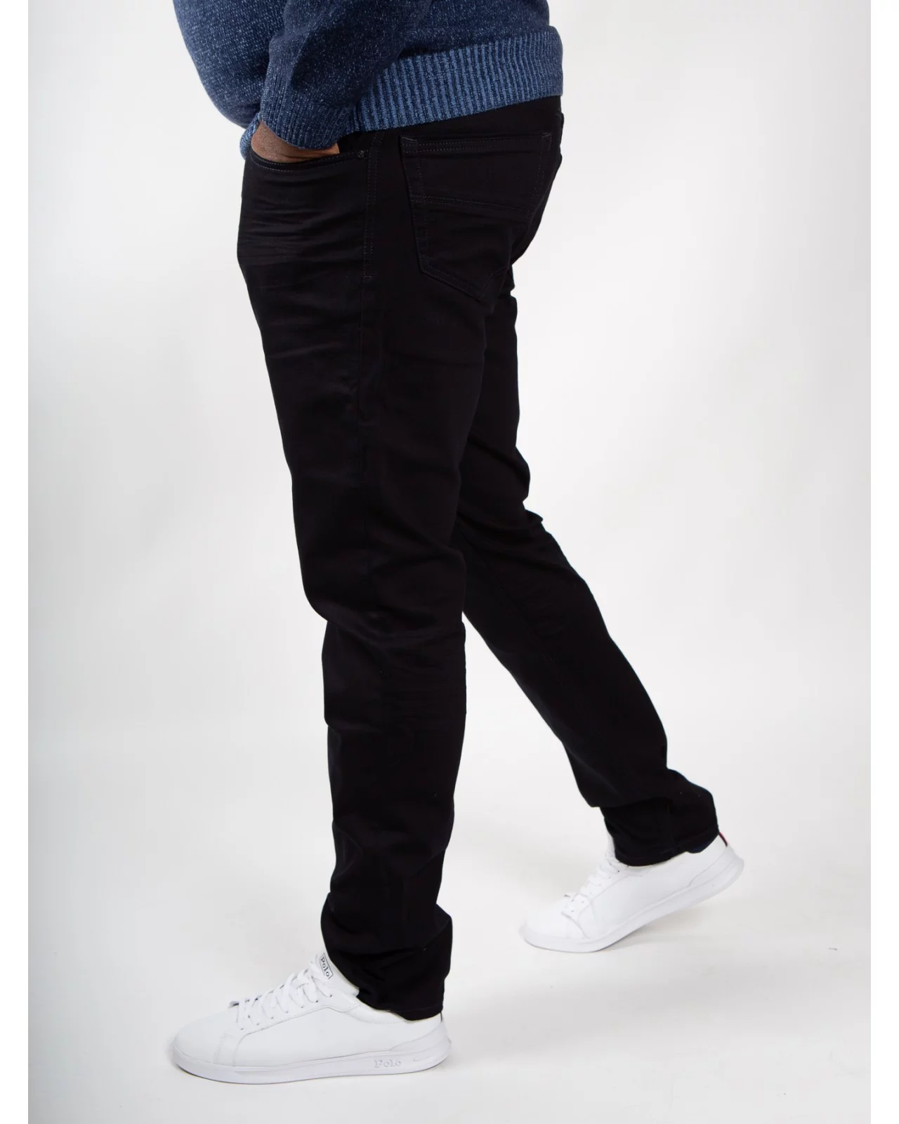 Jean Maneven bleu marine grande longueur de jambe 38US