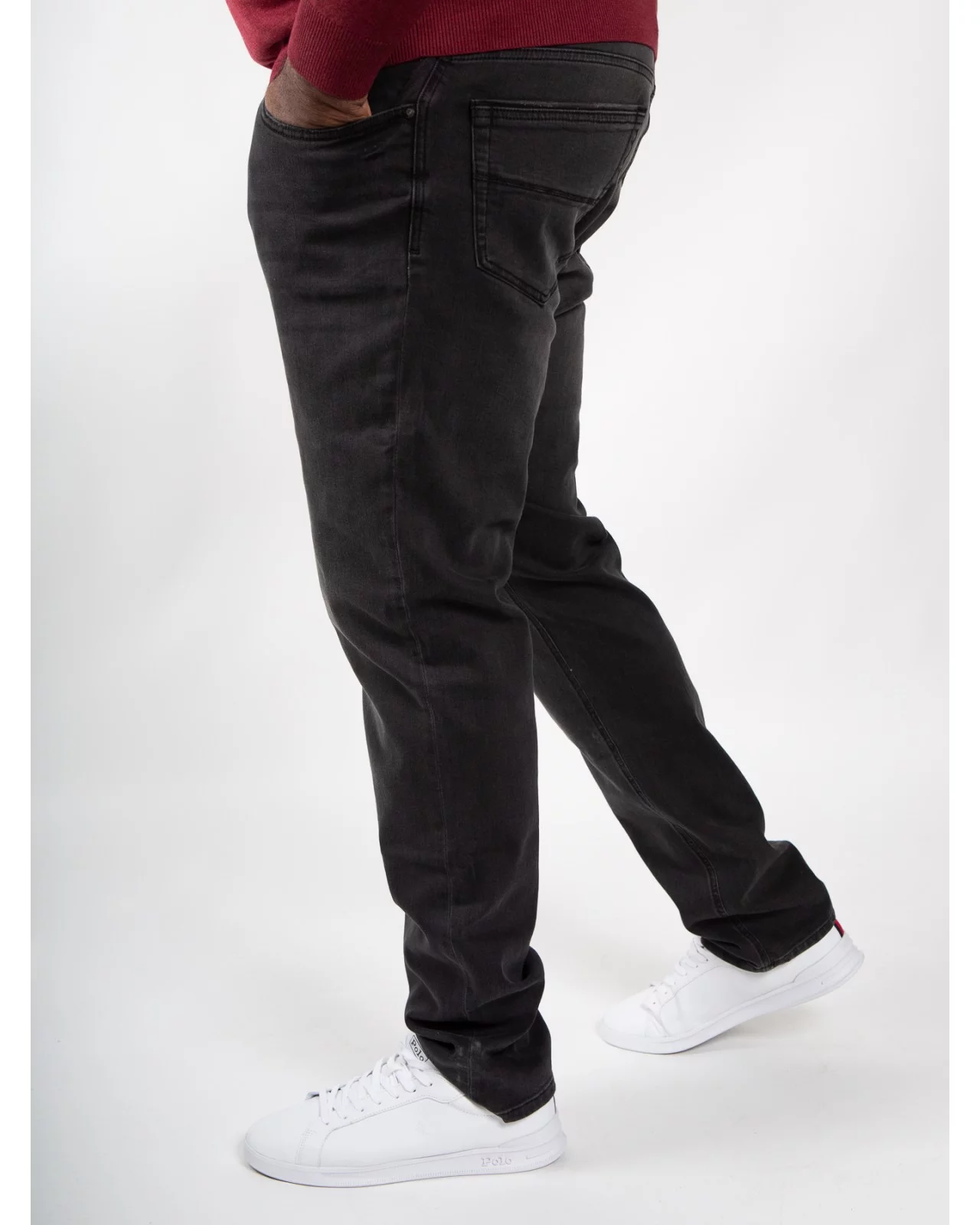 Jean Maneven noir grande longueur de jambe 38US