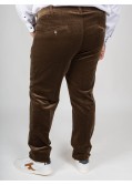 Pantalon chino Maneven en velours grande taille beige