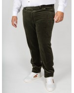 Pantalon chino Maneven en velours grande taille kaki