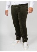 Pantalon chino Maneven en velours grande taille kaki