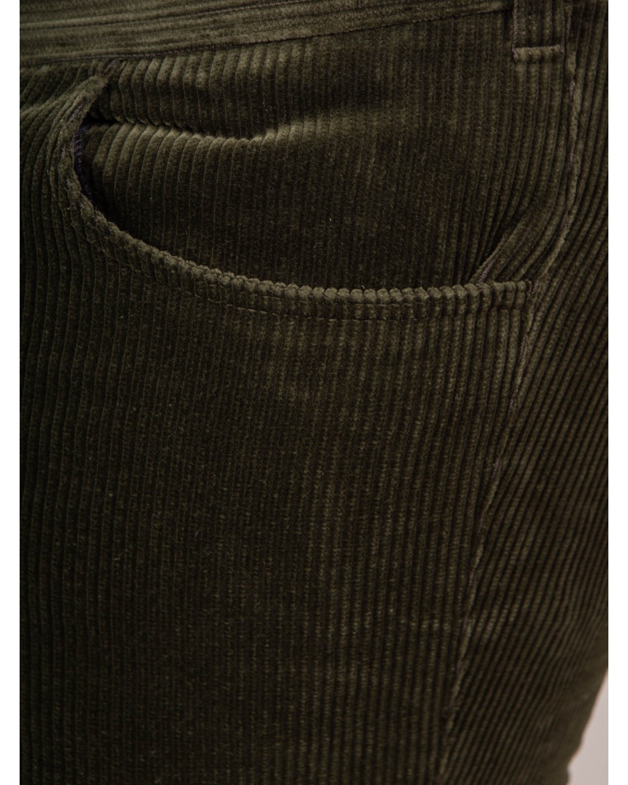 Pantalon chino Maneven en velours grande taille kaki