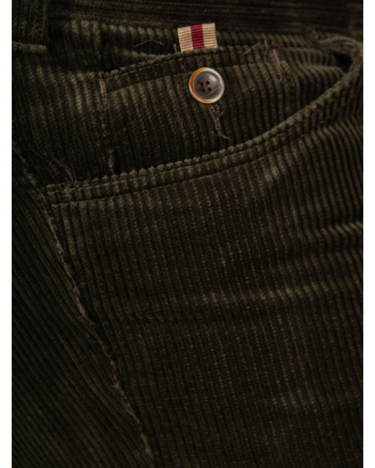 Pantalon chino Maneven en velours grande taille kaki