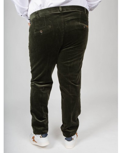 Pantalon chino Maneven en velours grande taille kaki