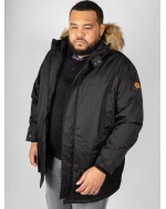 Parka longue Duke grande taille noir