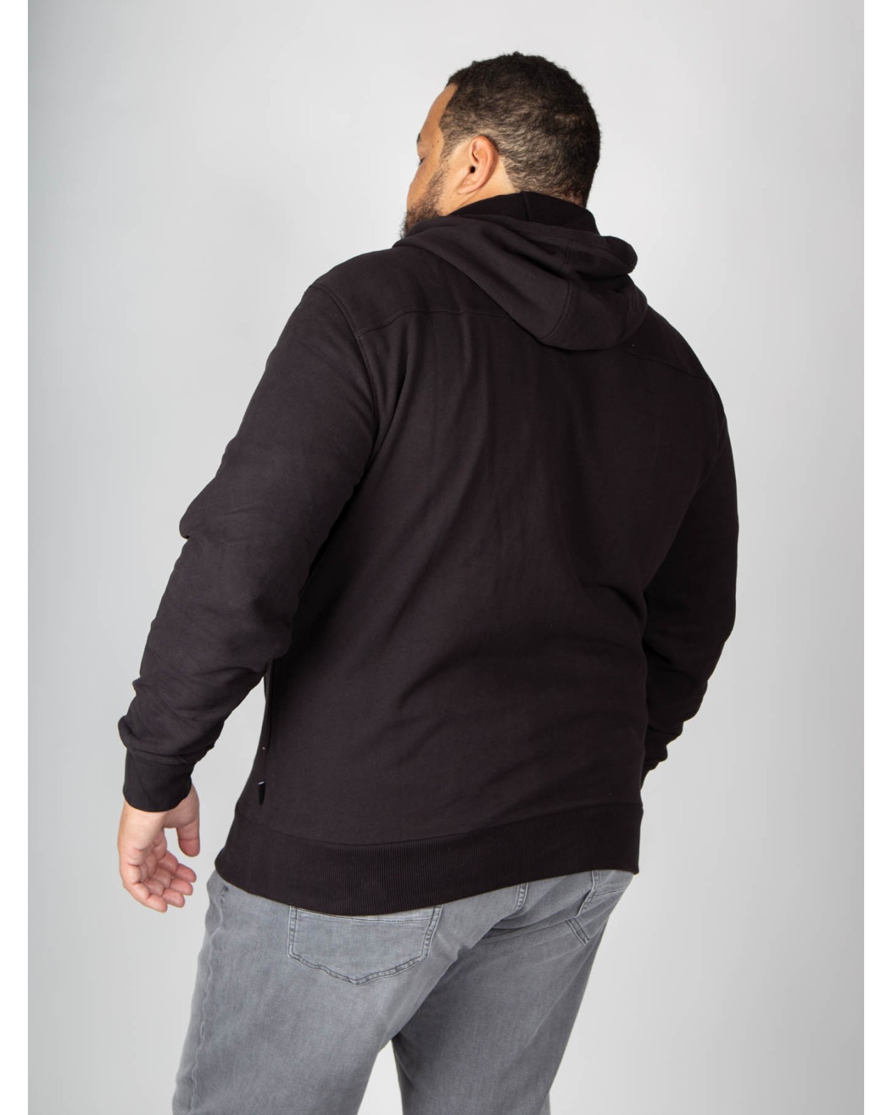 Haut de survêtement zippé Calvin Klein grande taille noir