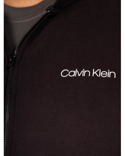 Haut de survêtement zippé Calvin Klein grande taille noir