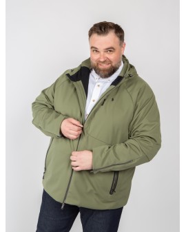 Blouson néoprène Ralph Lauren grande taille vert kaki