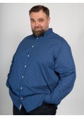 Chemise Tommy Hilfiger grande taille micro motifs bleu marine