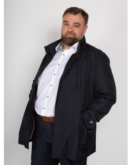 Imperméable Bugatti grande taille bleu marine