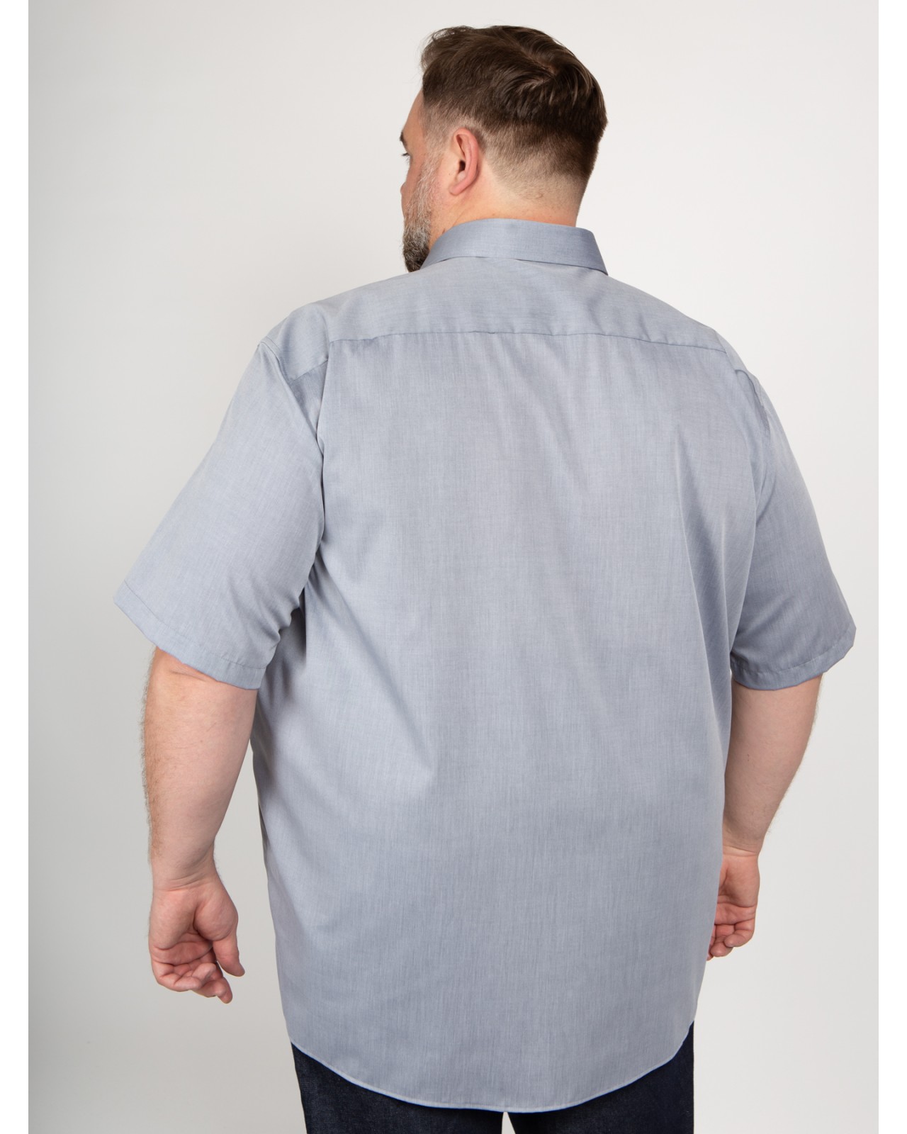 Chemisette popeline Maneven grande taille gris clair - NI