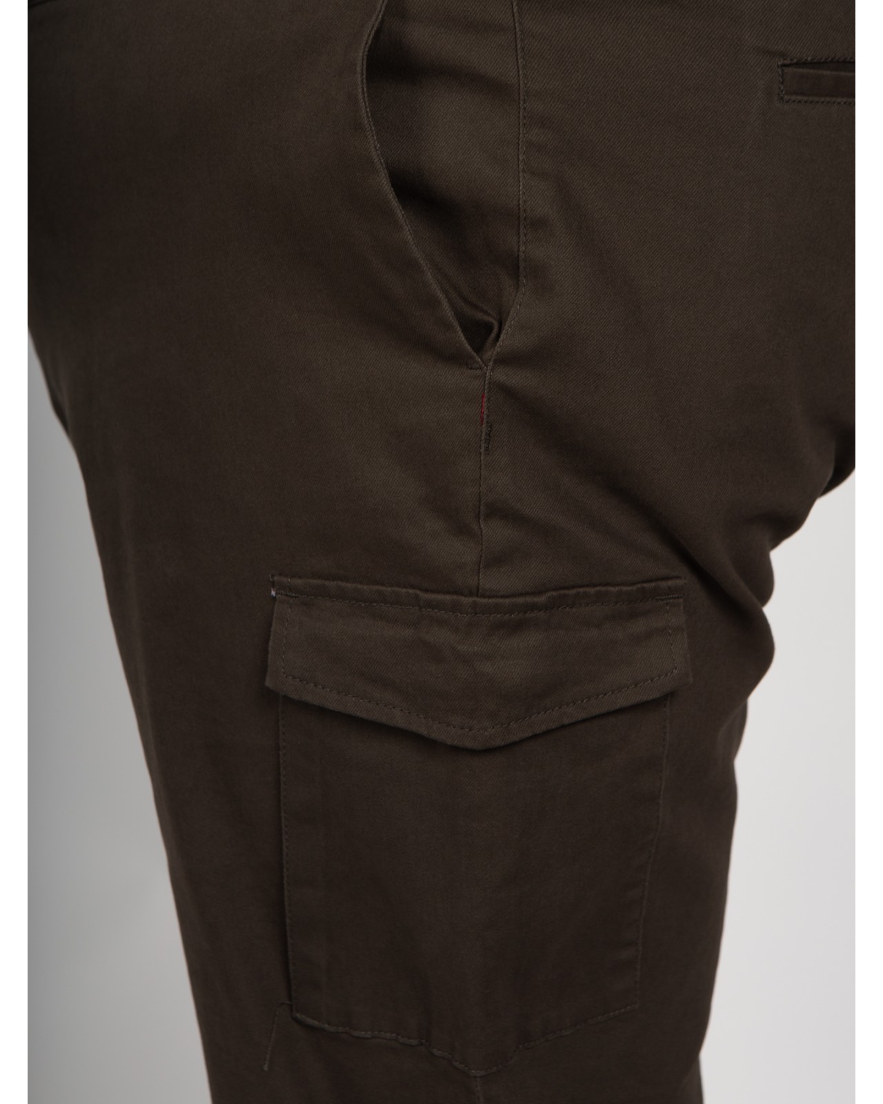 Pantalon chino cargo 1214 grande taille vert kaki