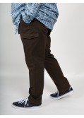 Pantalon chino cargo 1214 grande taille vert kaki