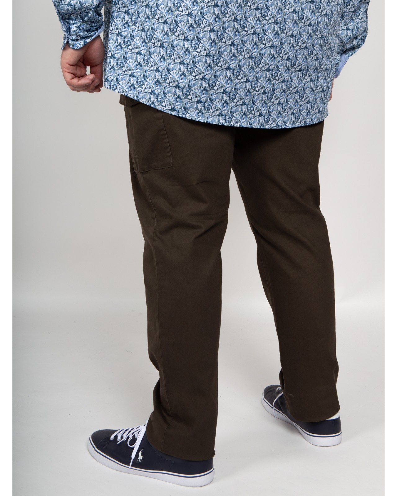 Pantalon chino cargo 1214 grande taille vert kaki