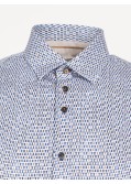 Chemise cintrée J.Ordell manches extra-longues 72 cm imprimé bleu