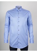 Chemise cintrée J.Ordell manches extra-longues 72 cm dobby bleu