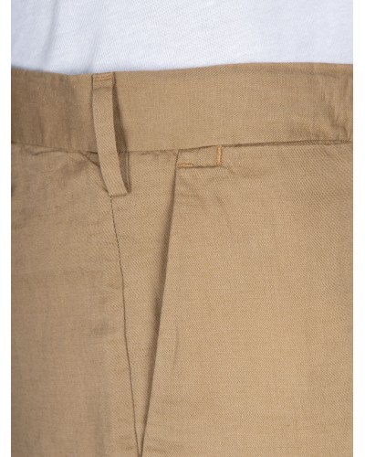 Short chino en lin tencel Ralph Lauren grande taille beige