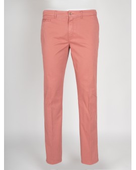 Pantalon chino 1214 grande taille corail