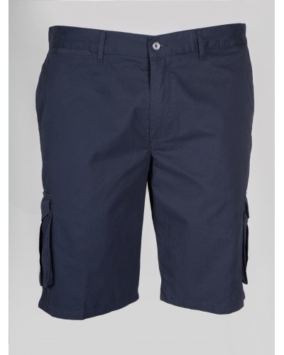 Short cargo 1214 grande taille bleu marine