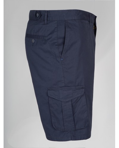 Short cargo 1214 grande taille bleu marine