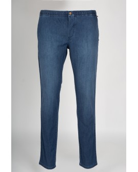 Pantalon chino Redpoint grande taille bleu brut
