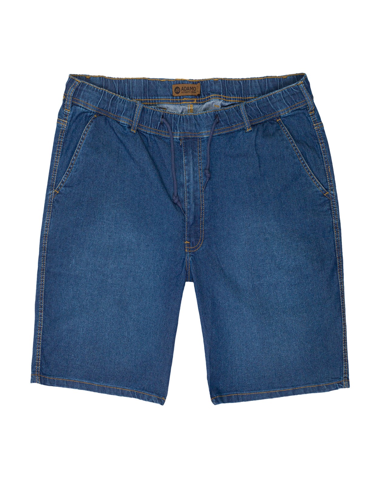 Short jogging en jean Adamo grande taille bleu