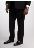 Pantalon de Smoking noir avec satin : grande taille du 52 au 70