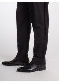 Pantalon de Smoking noir avec satin : grande taille du 52 au 70