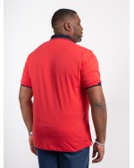 Polo jersey Mode Monte Carlo grande taille rouge