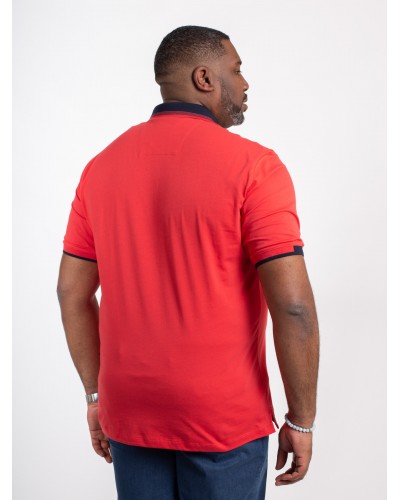 Polo jersey Mode Monte Carlo grande taille rouge