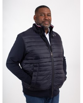 Blouson matelassé Tommy Hilfiger grande taille bleu marine