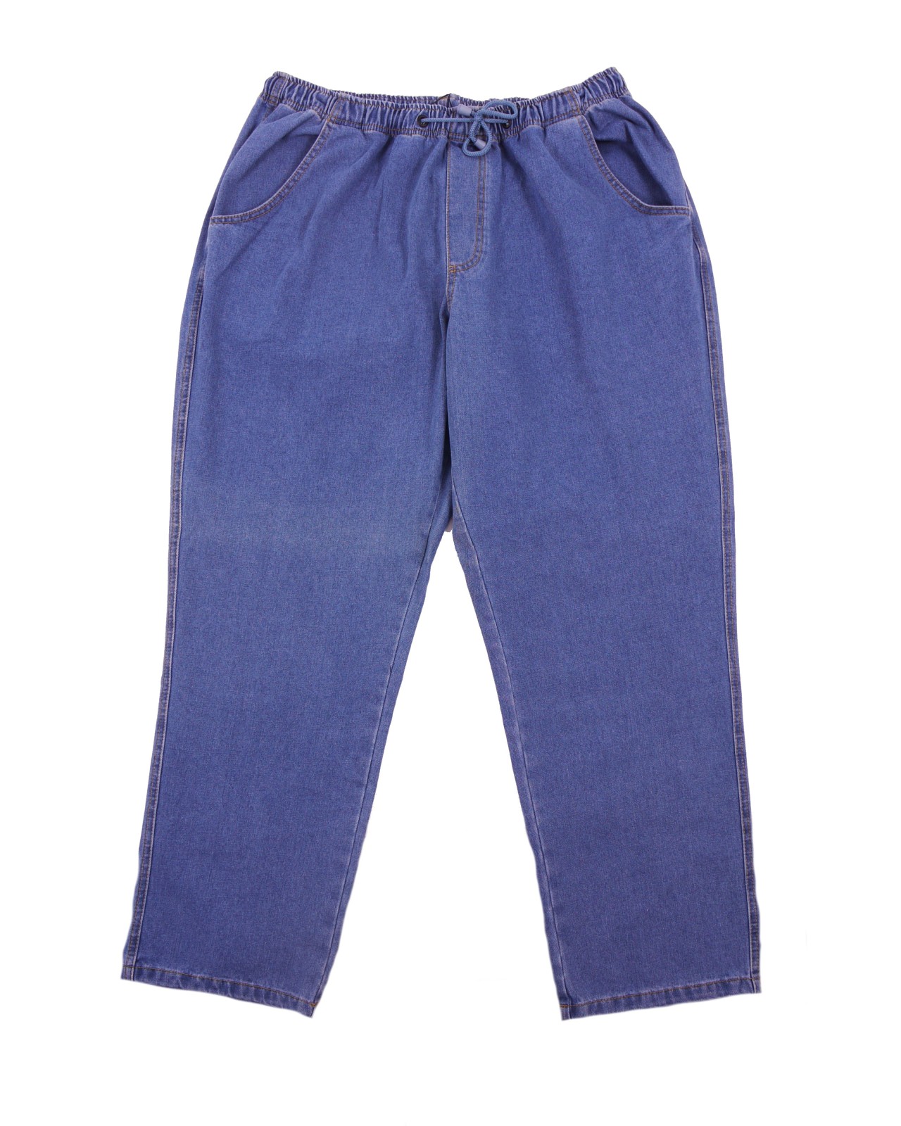 Jean Abraxas grande taille bleu clair élastiqué